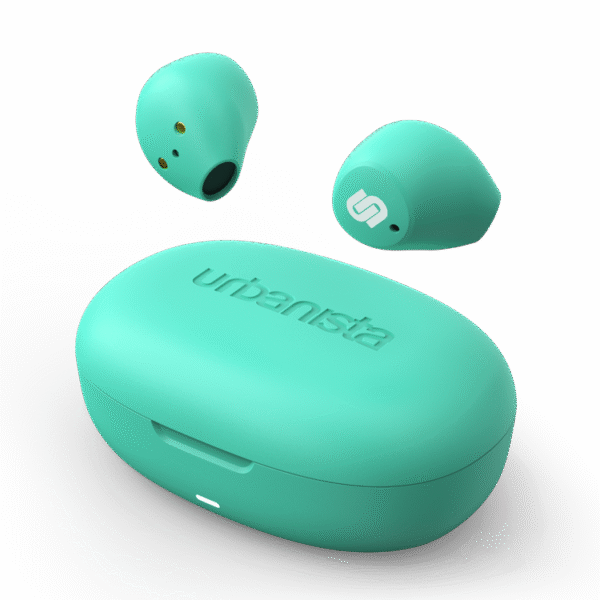 Urbanista Lisbon Mint Green Zielone Słuchawki bezprzewodowe 9-27h iOS USB-C